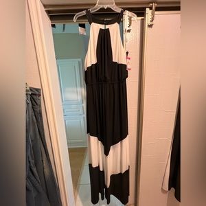 Vince Camuto Colorblock Halter Maxi Dress -  10